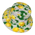 thumbnail image 3 of Bingfone Lemon1 Bucket Hat For Men Women,Packable Reversible Printed Sun Hats,Fisherman Outdoor Travel Hiking Beach Caps, 3 of 9
