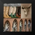 thumbnail image 2 of Mahan, Kathy 12x12 Black Modern Framed Museum Art Print Titled - Southwest Collage I, 2 of 5