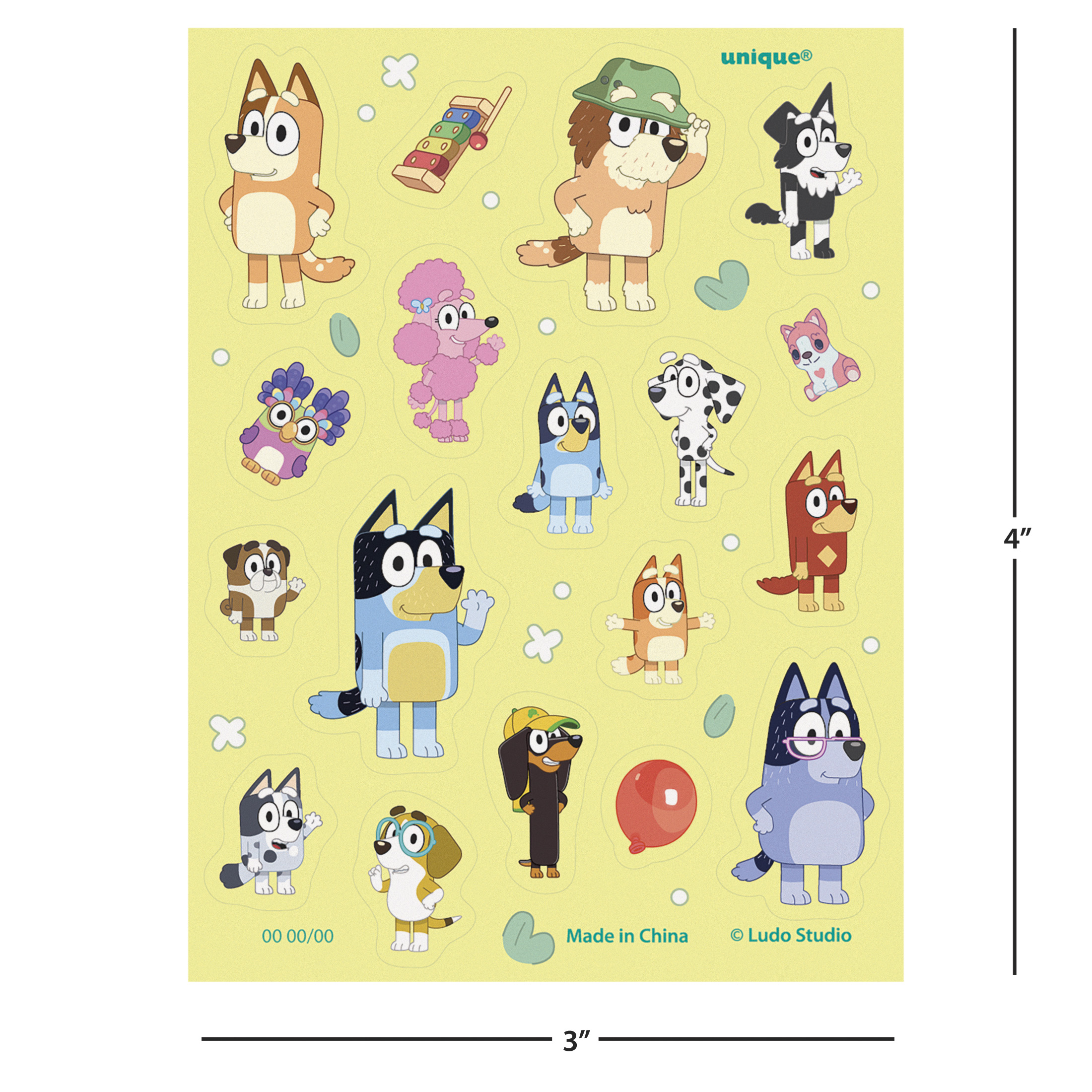 Bluey 48-Piece Birthday Party Favor Kit for 8 Guests photo 2