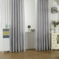 thumbnail image 1 of New Rod Pocket Top Solid Color Satin Curtain Panel Living Room Curtain Window Curtains, 1 of 1