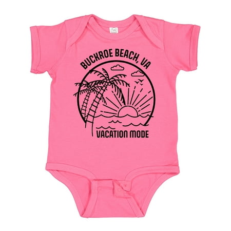 

Inktastic Summer Vacation Mode Buckroe Beach Virginia Boys or Girls Baby Bodysuit