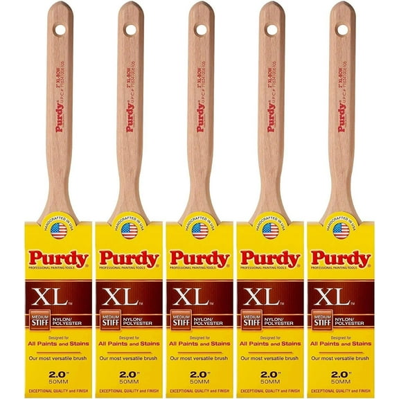 Purdy 144064320 XL Series Bow Flat Sash Paint Brush, 2 inch 5 Pack