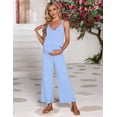 thumbnail image 2 of Yesfashion Women's Maternity Jumpsuit Pregnancy Casual Romper Strap Tank Top Baggy Pants, 2 of 8