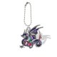 thumbnail image 1 of Llaveros con colgante de dragón 2D de acrílico con cadenas de cuentas para bolso, llavero de coche, accesorios de joyería de animales, QDW586, 1 of 4
