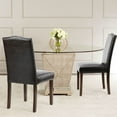 thumbnail image 6 of EDX Dining Chairs Set of 2, Parsons Chairs with Nailhead Trim and Wood Legs, 6 of 7