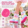 thumbnail image 6 of Girls' Easy On Rain Boots Gradient Rainbow Mid Calf Boots School Outdoor Playing Handled Rain Boots, 6 of 7