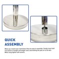 thumbnail image 5 of EasyGo Products Heavy Duty Crowd Control Barrier Stanchions – 36 Inches Tall – 8 Foot Retractable Belt – Quick Connect - Steel - Set of 2 - Chrome, 5 of 6