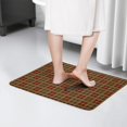 thumbnail image 4 of Brown Red Yellow Plaid Checkered Flannel Non Slip Door Rugs,Washable Door Mats Indoor,Decorative Door Mats,Dirt-Resistant and Absorbent Doormat for Entrance,Bedroom,Kitchen,Bathroom,23.5"x16", 4 of 5