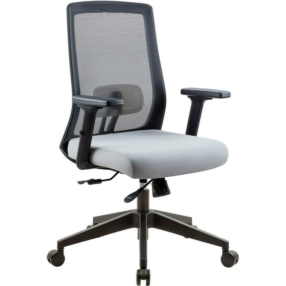 Global Industrial Mesh Task Chair with Seat Slider, Fabric, Gray