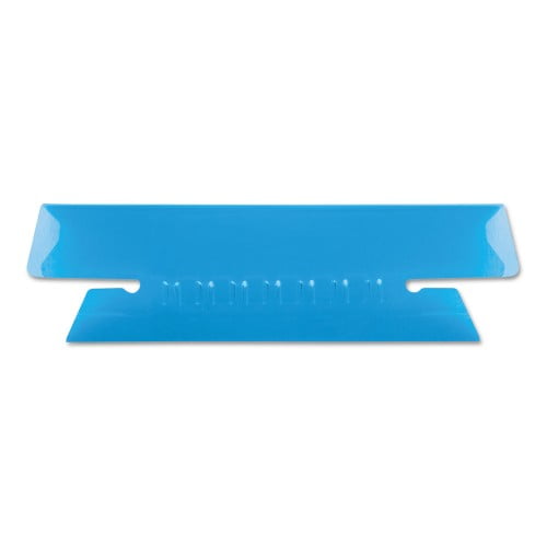 New Pendaflex Transparent Colored Tabs For Hanging File Folders, 1/3-Cut Tabs, Blue, 3.5' Wide, 25/Pack,Each