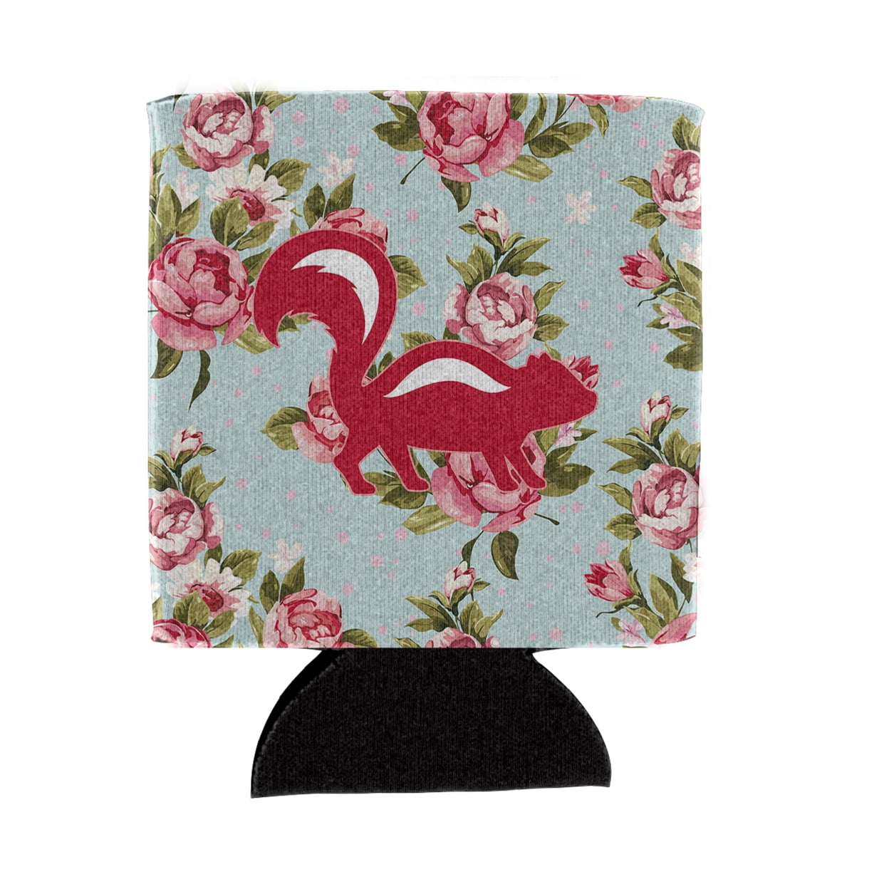 Caroline's Treasures Octopus Shabby Chic Blue Roses Can Or Bottle Beverage Insulator Hugger BB1090