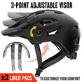 thumbnail image 2 of Wildhorn Corvair Mountain Bike Helmet, Large / XL, Black, 2 of 6