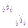 thumbnail image 1 of Guardurnaity Collar gancho pendientes conjunto cumpleaños boda joyería nupcial mujer novia vacaciones regalo personalizado púrpura Type2 NO2 Guardurnaity CBP224328, 1 of 5