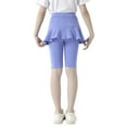 thumbnail image 6 of Girls Knee-Length Leggings with Skirt Summer Stretchy Athletic Pants for Girl 3-11 Years, 6 of 8