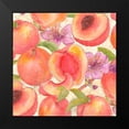 thumbnail image 2 of Mark, Leslie 12x12 Black Modern Framed Museum Art Print Titled - Peach Medley II, 2 of 5