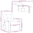 thumbnail image 4 of vidaXL Fauteuil Inclinable de Massage Électrique Crème en Similicuir, 4 of 5