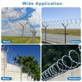 thumbnail image 6 of 325 Ft Barbed Wire, 1 Rolls Razor Wire Fencing, Galvanized Garden Wire,Waterproof And Antirust Small Fencing, Durable Barbwire, Concertina Wire For Garden Farm Manor [Single Wire], 6 of 8