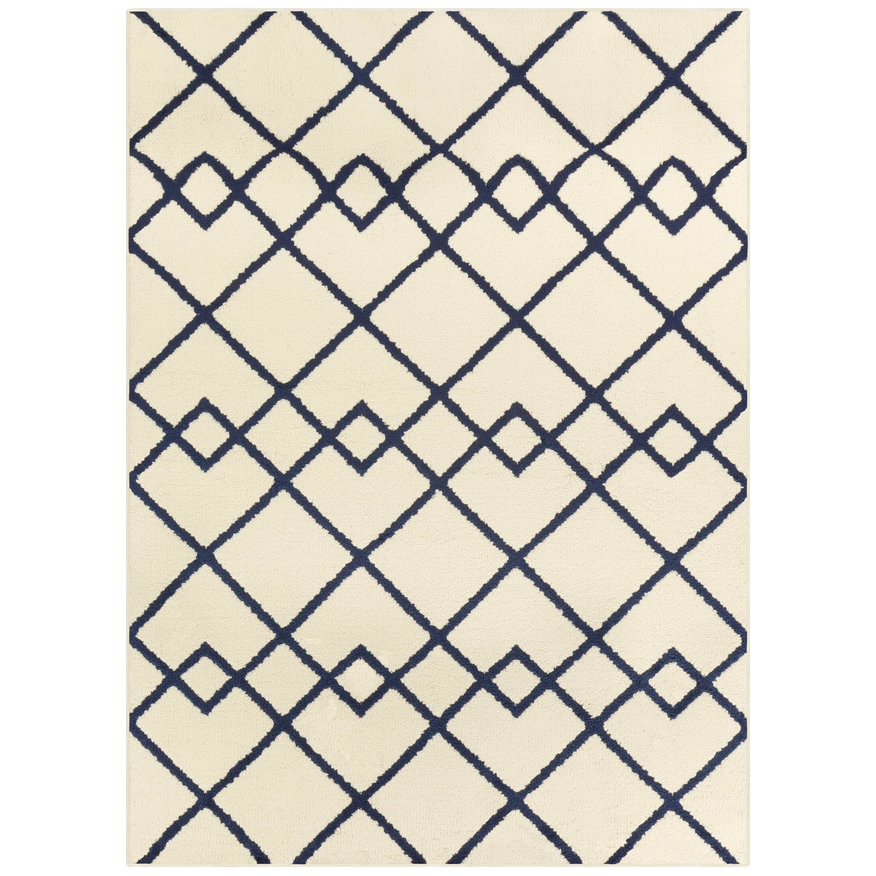 Maples Rugs Helena Interlocking Diamonds Fleece Area Rug