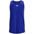 thumbnail image 1 of Under Armour Baseline - Playera sin Mangas de algodón para Hombre, (400) Royal/White, X-Large, 1 of 6