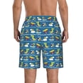 thumbnail image 3 of Naloa Dinosaur on the Beach Vacation Men's Beach Shorts, Surfing shorts, Swim trunks, Quick Dry Swim Trunks for Surfing Beach Fun - 3X-Large, 3 of 9