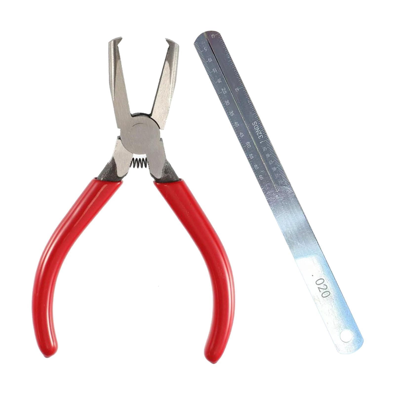LeeQinersw Fret Removal Pliers, Practical Flat-head Accessories, Fret Wire Pliers, Luthier's Tool for Electric, Acoustic, And Bass Guitars.