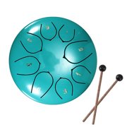 Steel Tongue Drum, 8-Note 6-Inch Drum Set, Percussion Instrument, with Travel Bag & Drumsticks for Music Enlightenment/Yoga