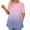 Pink, variant on fatyb Womens Plus Size Tops with Pockets Summer Short Sleeve Tunic Shirts Casual Crewneck Loose Blouses