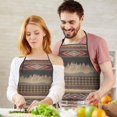 thumbnail image 5 of Brown Boho Tribal Trees and Diamonds Apron-Garden Aprons for Women with Pockets-Cotton Linen Waterproof Kitchen Cooking Gardening Aprons Adjustable for Kitchen,Cooking,BBQ and Salon 33x27 Inch, 5 of 7