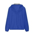 thumbnail image 6 of Women's Lightweight Rain Jackets Hooded Outdoor Windproof with Pockets Fall Essential​​, 6 of 7