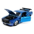 thumbnail image 4 of Jada Toys Bigtime Muscle Series: 1970 Ford Mustang Boss 429 (Blue) 1/24 Scale, 4 of 8