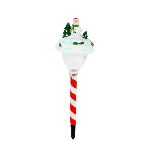 Lightahead® Solar Powered LED Stake Lights Christmas Snowman Stake