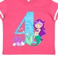thumbnail image 4 of Inktastic Fourth Birthday Mermaid Girls Toddler T-Shirt, 4 of 5