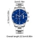 thumbnail image 3 of Reloj de cuarzo de moda para hombre, diseño calado, caja de aleación, correa de cuero, reloj de pulsera informal de negocios, reloj de aleación., 3 of 6