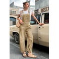 thumbnail image 2 of Women Sleeveless Denim Overall Pants Casual Loose Barrel Leg Jeans Jumpsuit with Pockets, 2 of 7