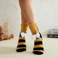 thumbnail image 2 of KOMOO Funny Animal Socks for Adult Child Knit Novelty Floor Socks Christmas Creative 3D Chameleon Knit Sock Funky Shark Socks, 2 of 9