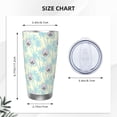 thumbnail image 4 of Lsque French Bulldog 3 Pattern 20oz Car Cup with Lid and Straw, Insulated Coffee Cup with Straw Topper, Spill Proof Travel Coffee Mug, Stainless Steel Tumble-Straw Two-piece Set, 4 of 8