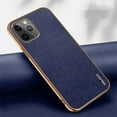 thumbnail image 3 of iPhone 12 Leather Case, Luxury Business Classic Non Slip Soft Grip Full Body Protective Men Phone Cases Cover Compatible with iPhone 12, 3 of 5