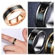 thumbnail image 3 of Sonducket Anillos de pareja Anillo delicado de acero inoxidable Sensor inteligente Temperatura corporal Joyería de dedo pequeño Hombres Regalos Ropa, zapatos y accesorios Miscelánea rosa dorado 9 #, 3 of 6