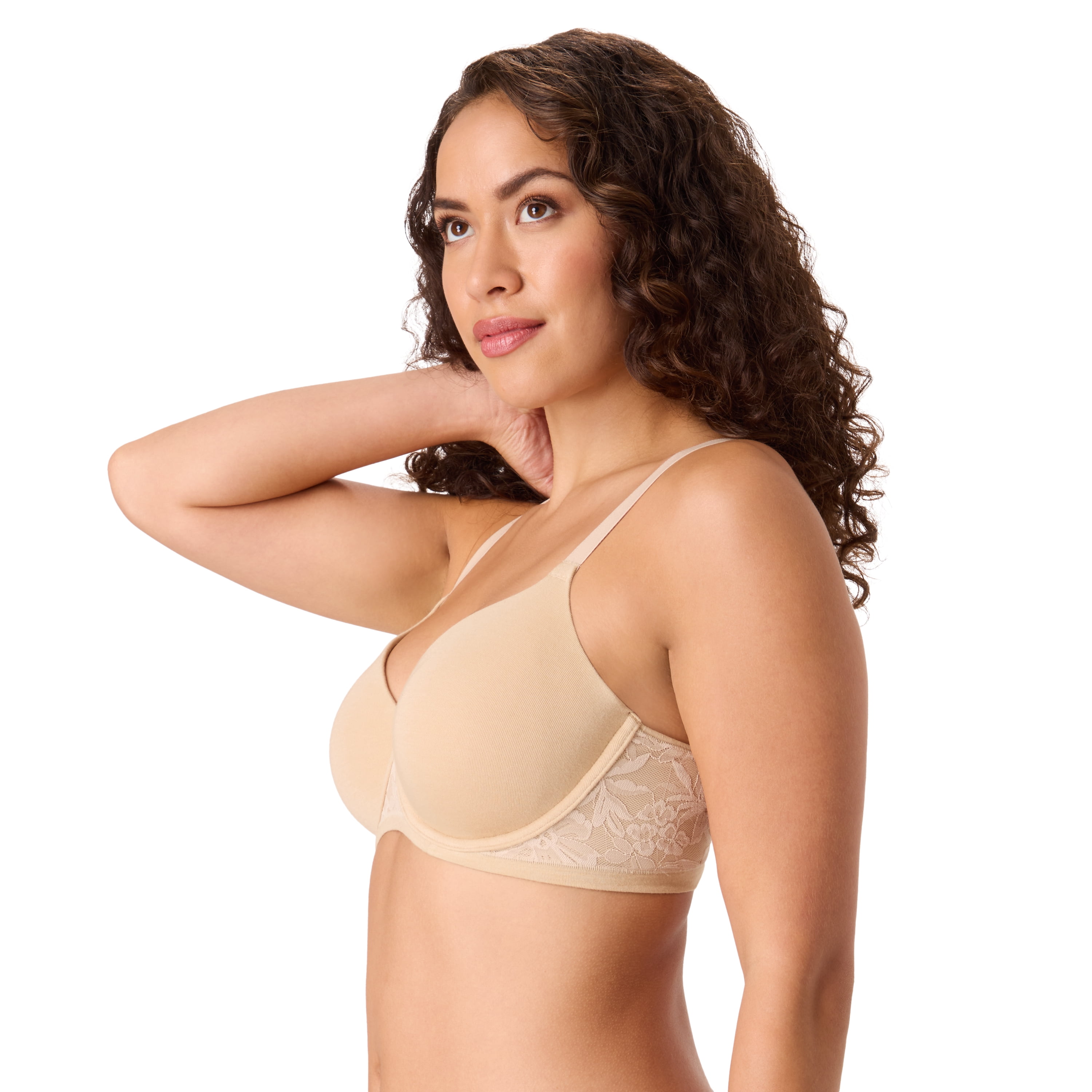 Bali Women's Underwire T-Shirt Bra, Breathe Full-Coverage Bra, Comfortable Padded Bra