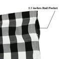 thumbnail image 4 of 2 Pack Buffalo Check Plaid Window Valances, Black and White Farmhouse Design Window Treatment Decor Curtains Rod Pocket Valances for Kitchen/Living Room, Kitchen Curtains and Valances Set 16" x 56", 4 of 7