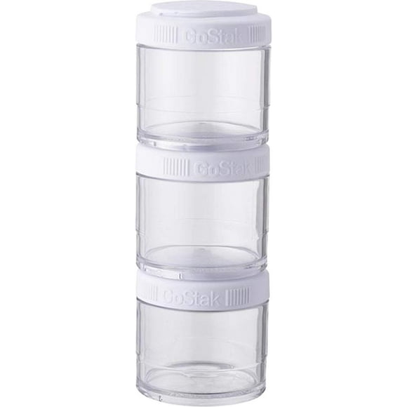 BlenderBottle GO Sack Blender Bouteille, 100cc 3-Pak, Blanc