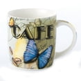 thumbnail image 3 of Elegant Stylish Porcelain Mugs Durable Drinks Serving Ware for Indoor Outdoor Use - Mugs, Butterfly, Set of 4, 12 oz., 3 of 4