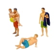thumbnail image 2 of 3x 1/64 Pool Figures Figures Set Diorama Scenery Trains Architectural Sand Table Style A, 2 of 9
