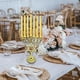 thumbnail image 1 of Portavelas Hanukkah Menorah BLESIY Candelabro de 7 ramas dorado Altura 17cm, 1 of 8