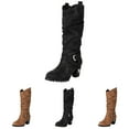 thumbnail image 2 of Women's Extra Wide Calf Knee High Boots Wide Width Slouchy Knee High Boots, 2 of 8