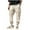 Beige, variant on hoksml Men's Athletic Pants Jogger Cargo Pants Solid Color Casual Elastic Waist Drawstrin Multiple Pockets Bind The Feet Pants 2025 Clearance