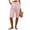 Red, variant on Women's Bermuda Shorts Striped Cotton Linen Shorts Dressy Casual Wide Leg Beach Bottoms Summer Knee Length Beach Vacation Daily Wear Dark Blue M