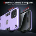 thumbnail image 2 of for Motorola Moto G Power 2023 Case, 2 in 1 Hybrid Shockproof Hard PC Soft TPU Bumper Non-Slip Protective Girls Women Boy Men Phone Cases Cover for Motorola Moto G Power 2023, Purple, 2 of 7