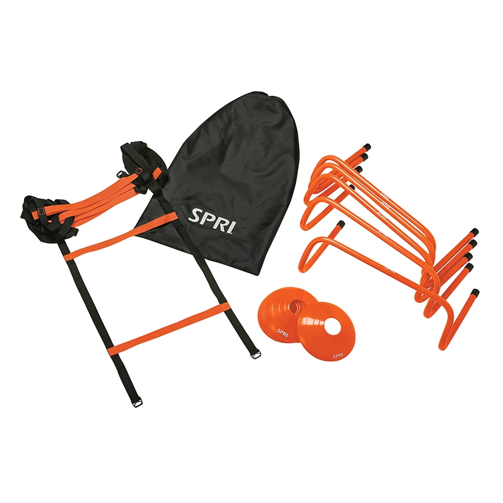 SPRI Agility Kit, Fitness, Multicolor, Sports Training Aid