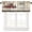 Farm-9, variant on Farm Animal Kitchen Valance, Rooster Chicken Hen Black White Buffalo Plaid Farmhouse Chick Country Cabin Window Treatment Valances for Home Bedroom Living Kitchen Café Décor 54x18inch